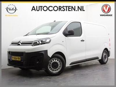 Citroen JUMPY 1.6HDi 115PK 3p.Trekh. Ecc Pdc SchuifdeurRechts TCS 1/2Leer 1.6 BlueHDI Cruise Usb BlueTooth passagiers Bank Regensensor Tel. Aut.Verlichting Betonplex 115 Club M 6-bak S&S EURO6 !! 1800kg geremd trekvermogen