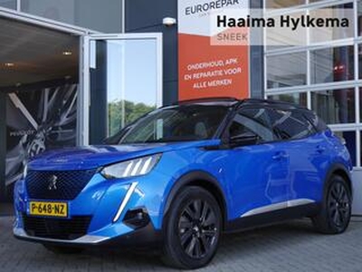 Peugeot e-2008 EV GT 50 kWh 1 Fase | 8% bijtelling | Navigatie | Panormadak | 18 inch lichtmetalen velgen | Stoelverwarming | Led verlichting | Keyless entry en start | Parkeersensoren voor en achter | Achteruitrijcamera