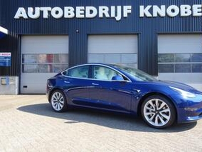 Tesla Model 3 Long Range ALL WHEEL DRIVE, NL AUTO, NAP, AUTOPILOT, PANORAMADAK, WIT LEDER, INCL BTW, LAGE KMSTD