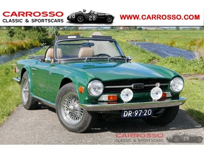 Triumph TR6 Soft Top / body-off restored / spoke wheels