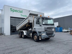 DAF CF 85.410 6x4 ATE + Meiller 3 way kipper (bj 2013)