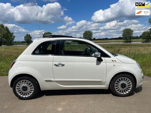 Fiat 500 1.2 Lounge, schuifdak, automaat, airco.