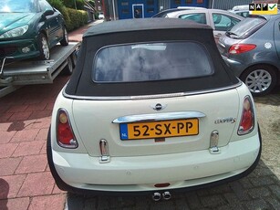 Mini Mini Cabrio 1.6 Cooper S Chili Zeer lux,s Leer Zwart