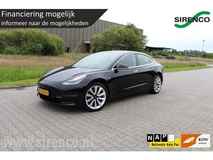 Tesla Model 3 Long Range 75 kWh dual motor autopilot leder