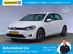 Volkswagen e-Golf 3-fase [ LED Virtual Leder Stoelverwarming ]