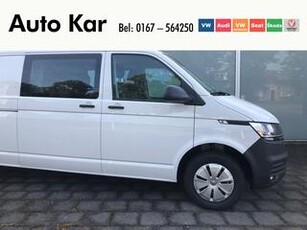 Volkswagen TRANSPORTER 2.0 TDI L2H1 110 pk. 6 versn. Hand. Dubbel Cabine Airco Vloer Lat om Lat