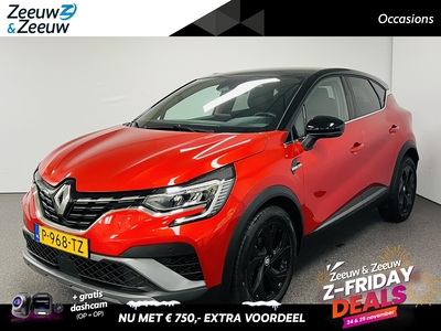 RENAULT CAPTUR 1.3 TCe 140 R.S. Line Automaat Airco parkeersensoren camera cruise controle F1 flippers Black velgen