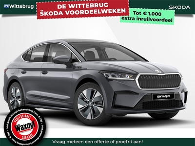 SKODA ENYAQ IV Coupe 60 Business Edition 58 kWh / Achteruitrijcamera / Panoramadak / Verstelbare Lendensteun