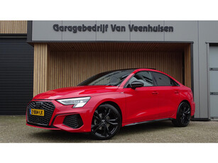 Audi A3 Limousine 30 TFSI 110pk S edition Pano.Dak 19inch LM Black Optik Virtual Matrix *Tango Rood Metallic* *Unieke A3*