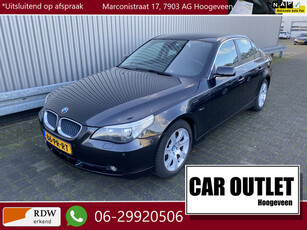 BMW 5 Serie 525i Executive AUTOMAAT, Leer, A/C, CC, PDC, LM, – Inruil Mogelijk –