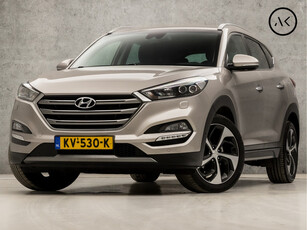 Hyundai Tucson 1.6 T-GDi Premium 4WD 177Pk Automaat (NAVIGATIE, KEYLESS, STOELVERWARMING VOOR/ACHTER, CAMERA, LEDER, ELEK SPORTSTOELEN, GETINT GLAS, STOELKOELING, LANE ASSIST, TREKHAAK, NIEUWE APK, NIEUWSTAAT)