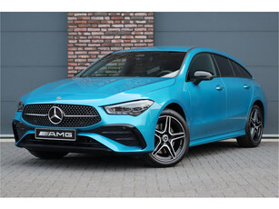 Mercedes-Benz CLA-Klasse Shooting Brake 250 e AMG Line Aut8 | Face Lift | Distronic Pro | Memory | Trekhaak | Nightpakket | Keyless Go | Sfeerverlichting | Verwarmd Stuurwiel | Surround Camera | Advanced Sound System | Augmented Reality |