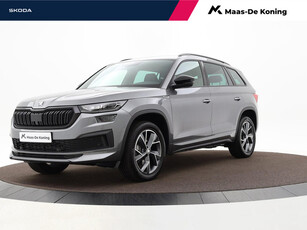 Skoda Kodiaq 1.5 TSI 150pk DSG Sportline Business 7p. | Trekhaak inklapbaar | 7 Persoons | Elek.Bestuurderstoel | Keyless |19'' Inch | Garantie t/m 28-05-2028 of 100.000km