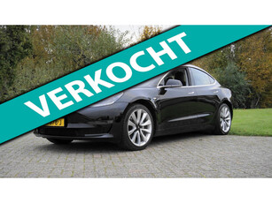 Tesla Model 3 Long Range AWD 75 kWh Panoramadak zwart leder