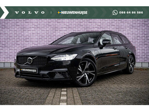 Volvo V90 2.0 T6 Recharge AWD Ultimate Dark | Luchtvering | Bowers&Wilkins | Trekhaak | 360 Camera | Geint.Kinderzitjes achterbank