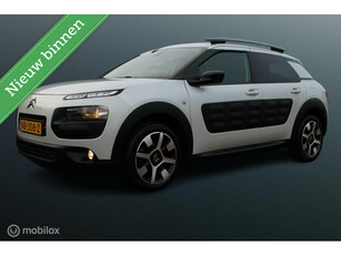 Citroen C4 Cactus 1.2 PureTech Shine Automaat, Panoramadak, Cruise, Clima, Navi, Trekhaak, Pdc + Camera, Donker glas, Wit parelmoer metallic