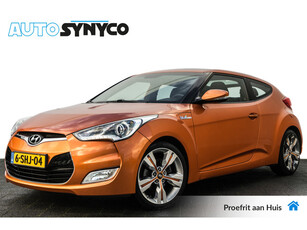 Hyundai Veloster 1.6 GDI i-Vision | 18inch | Panoramadak | Cruise control | Achteruitrijcamera | Half leder