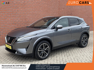 Nissan Qashqai 1.3 MHEV DIG-T 158pk Xtronic Tekna+ | Navigatie | Apple Carplay/Android Auto | Parkeersensoren | 360 camera | Adaptive cruise control | Elektrisch panoramadak | Head-up Display | Blind Spot Assist | Elektrische achterklep | Elektrische best