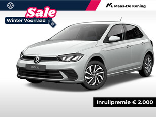 Volkswagen Polo Life Edition 1.0 TSI 95 pk 7 versn. DSG · Achteruitrijcamera · Parkeersensor achter · Velgen 'essex', 15 inch lichtmetaal ·