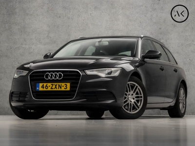 Audi A6 Avant 2.0 TFSI Luxury Sport 180Pk Automaat (GROOT NAVI, BRUIN LEDER, STOELVERWARMING, SPORTSTOELEN, TREKHAAK, PARKEERSENSOREN, DAKRAILS, NIEUWSTAAT)