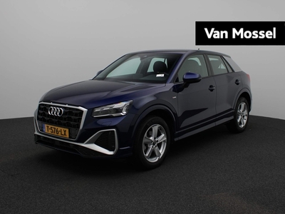 AUDI Q2 35 TFSI S Edition 150 PK | Automaat | S-line exterieur | S-line interieur | Half-Leder | Navigatie | Camera | Climate Control | Stoelverwarming | Cruise control | LED | Apple Carplay | Android Auto | Parkeersensoren |