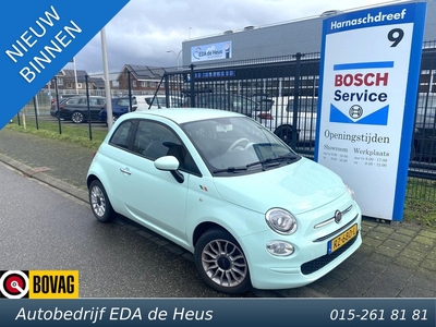 Fiat 500 0.9 TwinAir Turbo 59kW Popstar licht-groen met o.a. cruise control, radio, elektr. ramen, airco, etc.