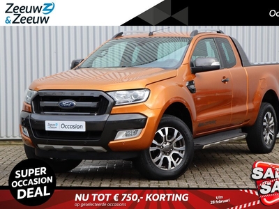 Ford Ranger 3.2 TDCi Wildtrak Supercab Automaat | Trekhaak 3500kg trekgewicht | Achteruitrijcamera | Rollertop | Navigatie | Cruise Control | Climate Control |