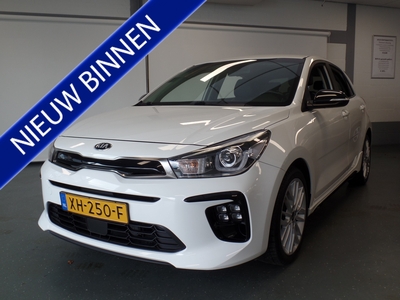 KIA RIO 1.0 TGDI GT-Line Navigatie, Deel leder, Stuurverwarming/Stoel, 17 Lm velgen, Pdc, Led verlichting, Full options GT LINE!! Bovag afleverpakket 695,-