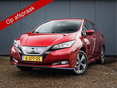 Nissan Leaf e+ N-Connecta 62 kWh (218PK), 1ste-Eigenaar, Nissan-Dealer-Onderh., Navigatie/Apple-Carplay/Android-Auto, 360-Camera, DAB, Dodehoeksensor, Parkeersensoren-V+A, Adaptive-Cruise-Control, LAne-Assist, Stoelverwarming-V+A, Spiegel-Pakket, Privacy-