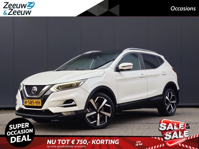 NISSAN QASHQAI 1.3 DIG-T Tekna + Automaat | 1e Eigenaar | Navi | Leder interieur | Panoramadak | 360 graden camera | Bovag garantie | NAP