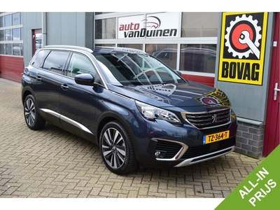 PEUGEOT 5008 1.6 PureTech Blue Lease Premium O.a: Afn. Haak, DAB, Carplay, Navi, Clima, Cruise, Etc. All-in prijs!