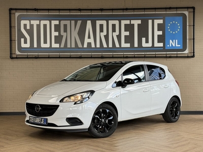 Opel Corsa 1.4 90pk, Black Edition, VERKOCHT! Navi, cruise control, PDC, LM velgen, led, sportstoelen. 100% onderhouden!