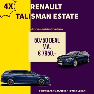 Renault Talisman 4x IN DIVERSE UITVOERINGEN NIEUW IN ONZE VOORRAAD VANAF 7950,-