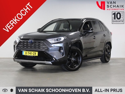 Toyota RAV4 2.5 Hybrid AWD Bi-Tone | Schuif-/kanteldak | Afneembare trekhaak | Dodehoekdetectie | Navigatie | Treeplanken | JBL audio