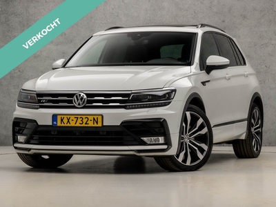 Volkswagen Tiguan 2.0 TSI 4Motion Highline Full Option 180Pk Automaat (PANORAMADAK, APPLE CARPLAY, DIGITAL COCKPIT, NAVIGATIE, DYNAUDIO, 360 CAMERA, MEMORY SEATS, STOELVERWARMING, LEDER, ADAPTIVE CRUISE, TREKHAAK, ZWART HEMEL, NIEUWSTAAT)