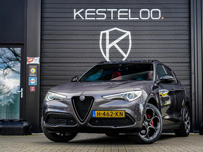 ALFA ROMEO STELVIO 2.0 T AWD B-Tech VELOCE Q4 GRIGIO VESUVIO PANO/1E EIG/ACC/CARPLAY/CAMERA/LEER