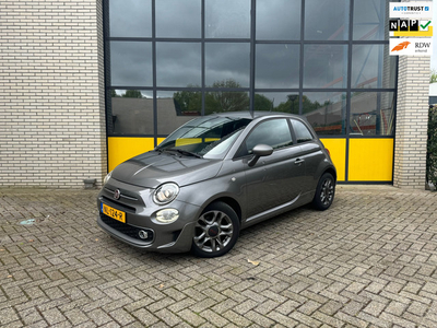 Fiat 500 Turbo Sport S, Half leer, Clima, LMV