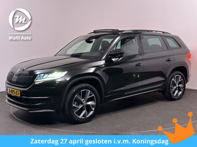 Škoda Kodiaq 1.5 TSI Sportline Business 150pk DSG | Panodak | Sportstoelen Memory | Adaptive Cruise | Canton Audio | 360 Camera | Navi | Apple Carplay | LED | 19