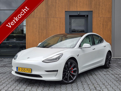 Tesla Model 3 Performance 75 kWh | Pano | Leder | Incl. BTW