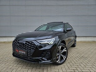 Audi Q3 Sportback 45 TFSI e 3x S line Pano Matrix Trekhaak Sfeer B&O Camera Leder Elektr kofferbak Dodehoeksensor