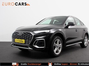 Audi Q5 Sportback 50 TFSI e S Edition S-Tronic Plug in Hybrid | Navigatie | Climate Control | Camera | Adaptive Cruise Control | Elektrische Achterklep | Led Matrix | Stoelverwarming |