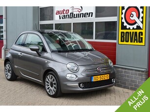 Fiat 500 0.9 TwinAir Turbo Lounge O.a; Airco, Pano, Navi, DAB, PDC, Rijklaar, Etc. All-in prijs!