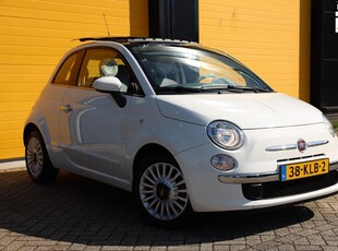 Fiat 500 1.2 Lounge / Automaat / Open Panoramadak / Airco / Elek Pakket / Stuurbediening, Allu Velgen