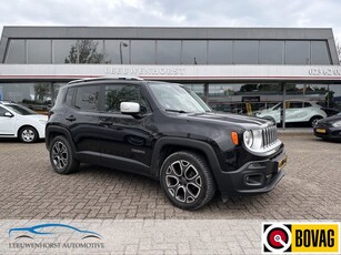 Jeep Renegade 1.4 MultiAir Limited, leer, navi, clima, cruise, PDC, NL-auto