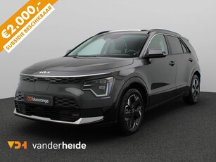 Kia Niro EV ExecutiveLine 64.8 kWh 204PK Warmtepomp, kantel-/schuifdak, head-up, Harman/Kardon, stoel verwarming voor+achter, leder, stoel ventilatie, elek. achterklep, side assist, keyless, 17'' lichtmetaal