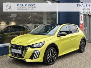 Peugeot 208 Hybrid 136 e-DCS6 GT | Nieuw Model 2024! | Hybride Elektrisch rijden met Automaat | Alcantara Bekleding | Elektrische Bestuurdersstoel | 360 Camera | Dode Hoek Detectie | Navigatie | Stoelverwarming | Zwart Dak | Keyless Entry | LED Verlichtin