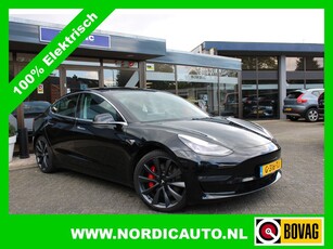 Tesla Model 3 PERFOMANCE 75 KWH/ INCL BTW PANORAMADAK- LEDER- 20 INCH LMV 462 PK !