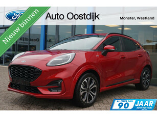 Ford Puma 1.0 EcoBoost Hybrid ST-Line X 125PK Winterpack Camera Adaptieve Cruise Keyless Entry Climate Elek. Achterklep Navi Blind Spot B&O Half Leder Full LED *Compleet*