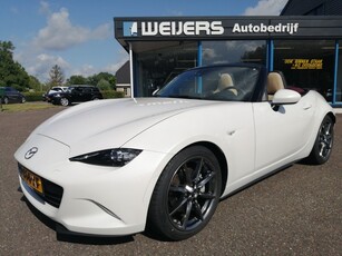 MAZDA MX-5 2.0 Sakura 160pk, Beige Leder, Cherry dak, Navi, BOSE, Cruise,