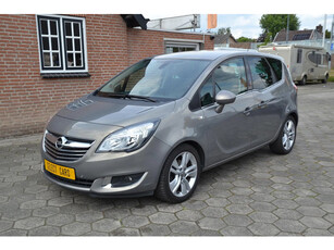 Opel Meriva 1.4 Turbo Cosmo - Airco - Navigatie+360'Camara - Leer/Stof - Cruise control - Lm.Velgen - Parkeersensoren - El.Ramen - Radio/Cd+Stuurbed. - Heel mooi en goed.